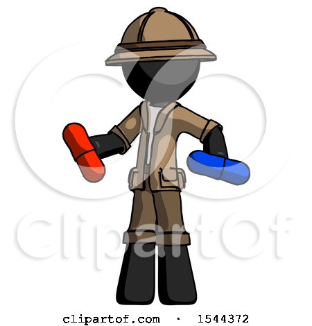 Black Explorer Ranger Man Red Pill or Blue Pill Concept by Leo Blanchette