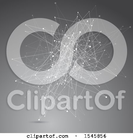Clipart of a Dotted Network of Lines - Royalty Free Vector Illustration by KJ Pargeter