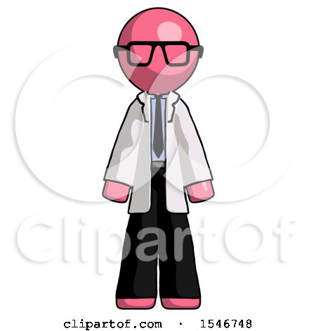 Pink Doctor Scientist Man Standing Facing Forward by Leo Blanchette