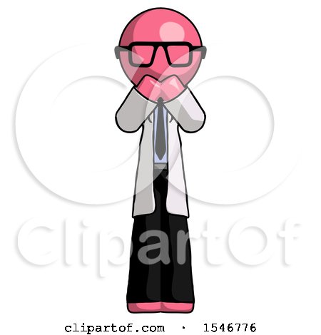 Pink Doctor Scientist Man Laugh, Giggle, or Gasp Pose by Leo Blanchette