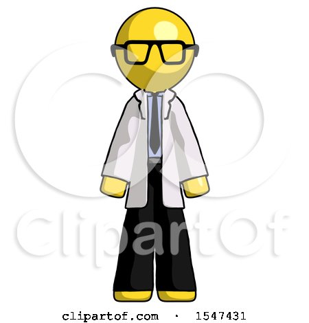 Yellow Doctor Scientist Man Standing Facing Forward by Leo Blanchette