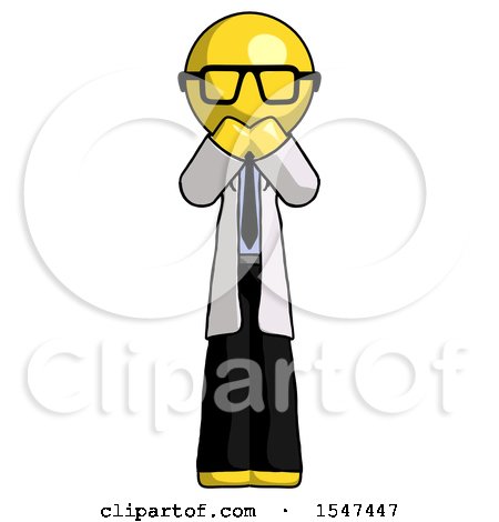 Yellow Doctor Scientist Man Laugh, Giggle, or Gasp Pose by Leo Blanchette