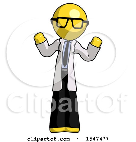 Yellow Doctor Scientist Man Shrugging Confused by Leo Blanchette
