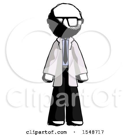 Ink Doctor Scientist Man Standing Facing Forward by Leo Blanchette