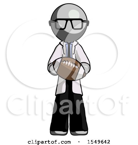 Gray Doctor Scientist Man Giving Football to You by Leo Blanchette