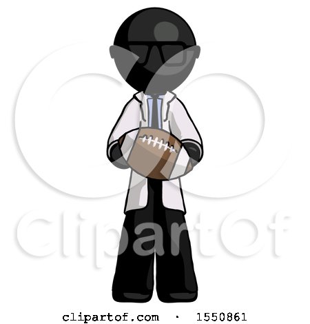 Black Doctor Scientist Man Giving Football to You by Leo Blanchette
