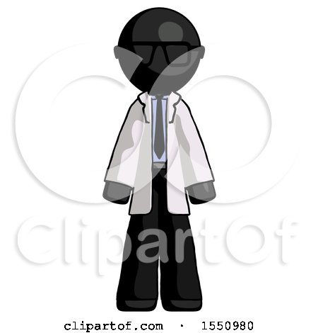 Black Doctor Scientist Man Standing Facing Forward by Leo Blanchette