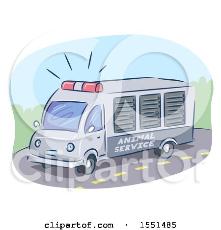 Clipart of A, Animal Ambulance - Royalty Free Vector Illustration by BNP Design Studio