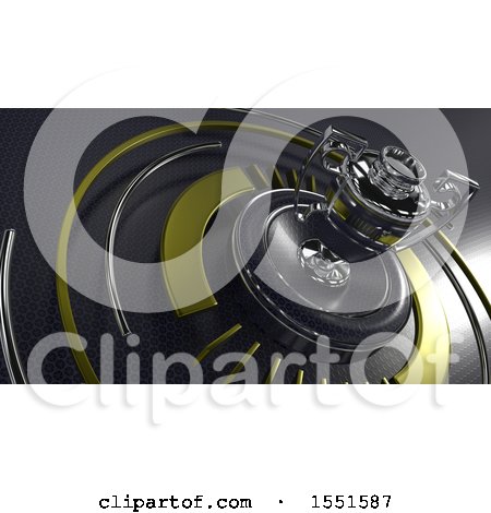 Clipart of a 3d Trophy Cup Background - Royalty Free Illustration by KJ Pargeter