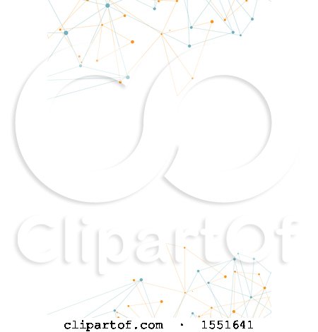 Clipart of a White Background with Colorful Connections - Royalty Free Vector Illustration by KJ Pargeter