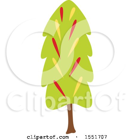 Clipart of a Tree - Royalty Free Vector Illustration by Cherie Reve