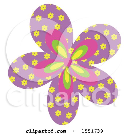 Clipart of a Flower - Royalty Free Vector Illustration by Cherie Reve