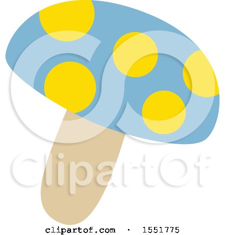 Clipart of a Mushroom - Royalty Free Vector Illustration by Cherie Reve