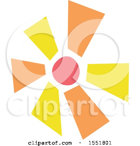 Clipart of a Sun - Royalty Free Vector Illustration by Cherie Reve