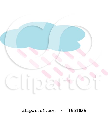 Clipart of a Rain Cloud - Royalty Free Vector Illustration by Cherie Reve