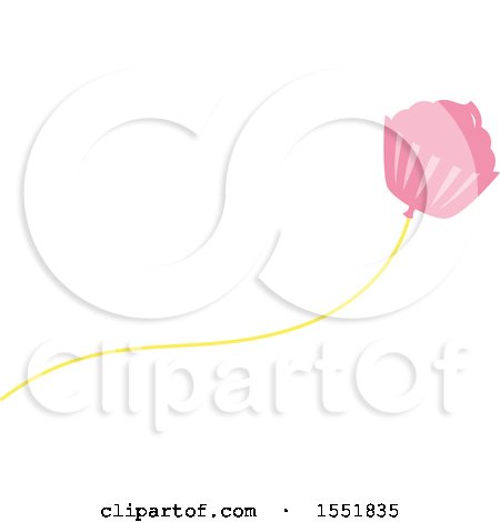 Clipart of a Cupcake Balloon - Royalty Free Vector Illustration by Cherie Reve
