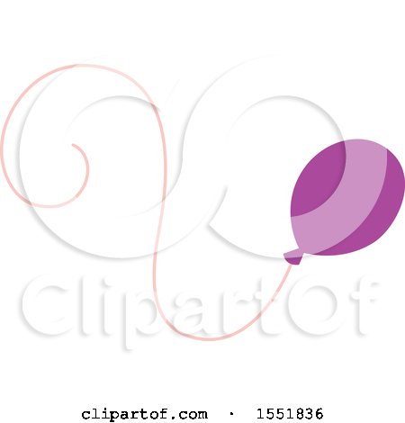 Clipart of a Balloon - Royalty Free Vector Illustration by Cherie Reve