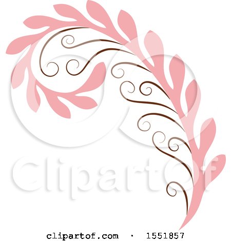 Clipart of a Flourish Design - Royalty Free Vector Illustration by Cherie Reve