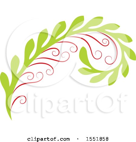 Clipart of a Flourish Design - Royalty Free Vector Illustration by Cherie Reve