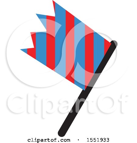 Clipart of a Car Racing Flag - Royalty Free Vector Illustration by Cherie Reve