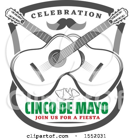 Clipart of a Retro Styled Cinco De Mayo Design - Royalty Free Vector Illustration by Vector Tradition SM
