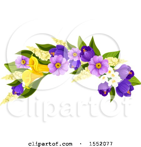 Clipart of a Spring Flower Design Element - Royalty Free Vector Illustration by Vector Tradition SM