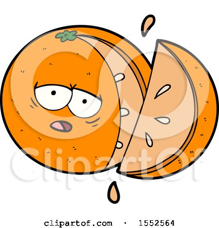 Cartoon Orange by lineartestpilot