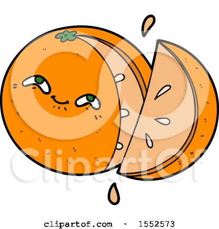 Cartoon Orange by lineartestpilot