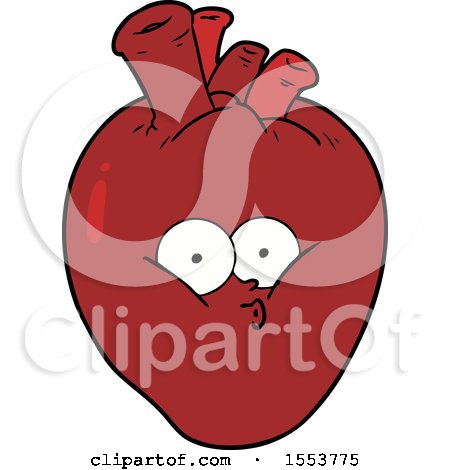 Cartoon Confused Heart by lineartestpilot