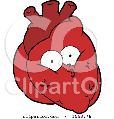 Cartoon Curious Heart by lineartestpilot