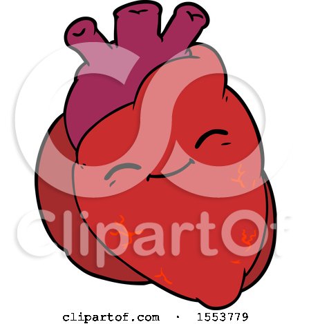 Cartoon Happy Heart by lineartestpilot