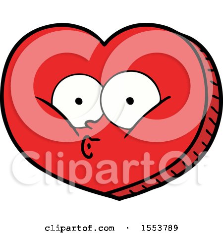 Cartoon Love Heart by lineartestpilot