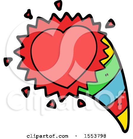Cartoon Love Heart Symbol by lineartestpilot