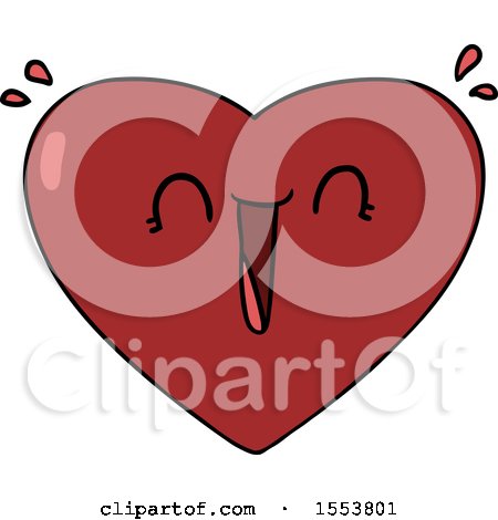 Cartoon Happy Heart by lineartestpilot