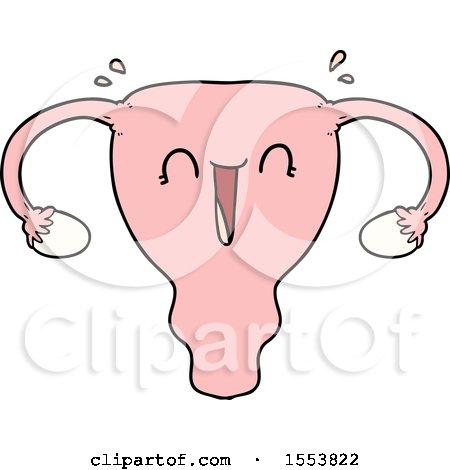 Cartoon Happy Uterus by lineartestpilot