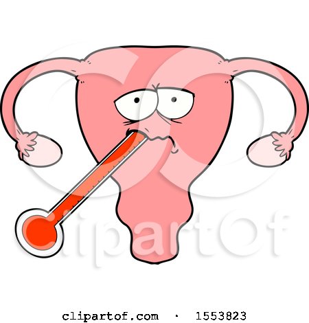 Cartoon Poorly Uterus by lineartestpilot