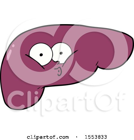 Cartoon Curious Liver by lineartestpilot