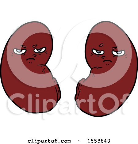 Cartoon Irritated Kidneys by lineartestpilot
