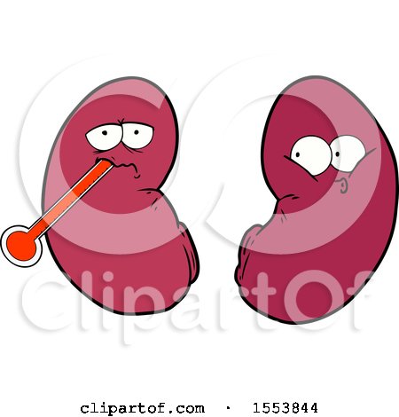 Cartoon Unhealthy Kidney by lineartestpilot