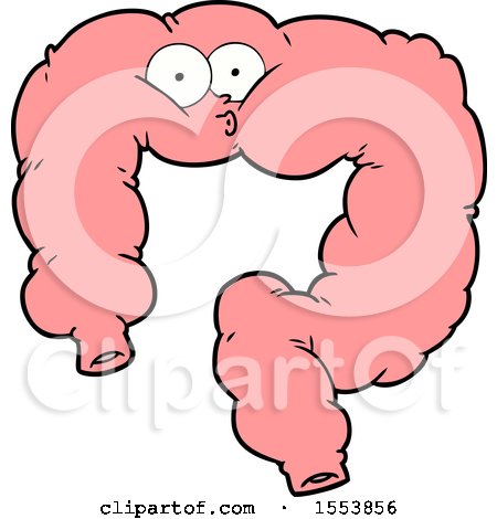 large intestine cartoon
