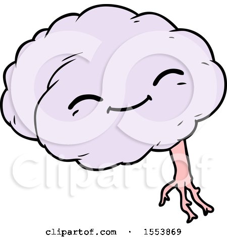 Cartoon Happy Brain by lineartestpilot