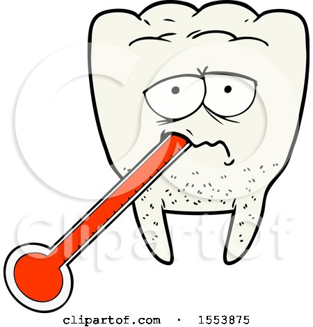 Cartoon Unhealthy Tooth by lineartestpilot