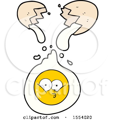 Cartoon Cracked Egg by lineartestpilot
