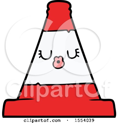 Cartoon Road Traffic Cone by lineartestpilot