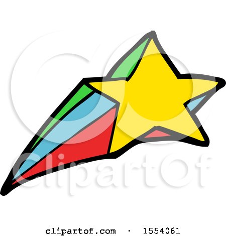 Shooting Star Decorative Cartoon by lineartestpilot
