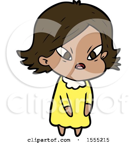 Cartoon Stressed Woman by lineartestpilot