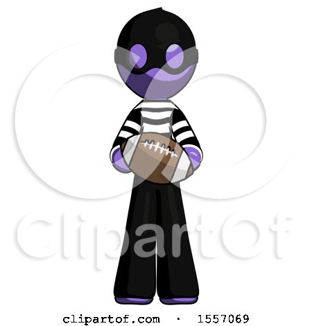 Purple Thief Man Giving Football to You by Leo Blanchette