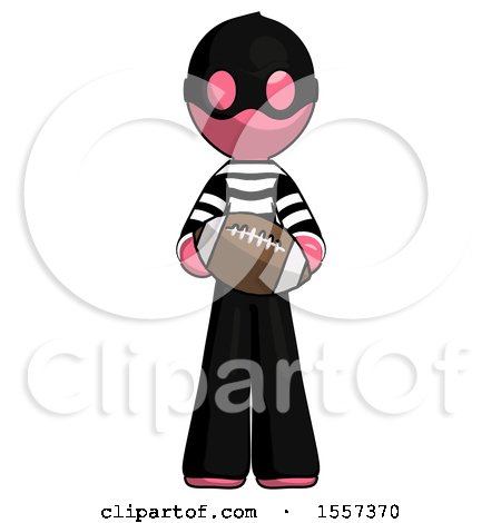 Pink Thief Man Giving Football to You by Leo Blanchette