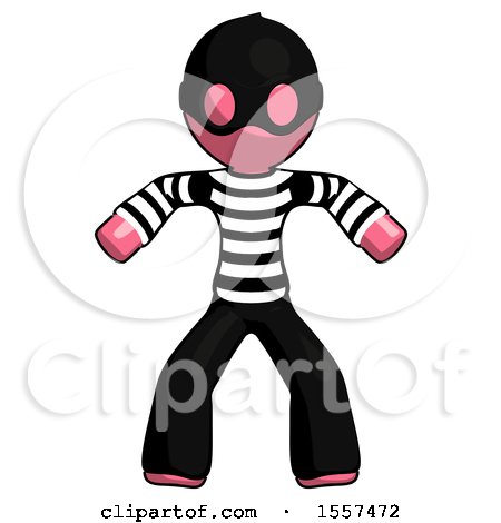 Pink Thief Male Sumo Wrestling Power Pose by Leo Blanchette