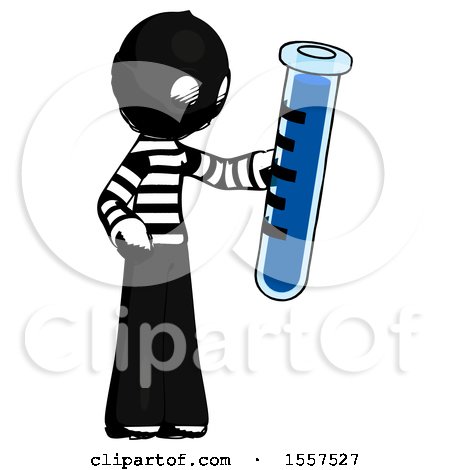 Ink Thief Man Holding Large Test Tube by Leo Blanchette